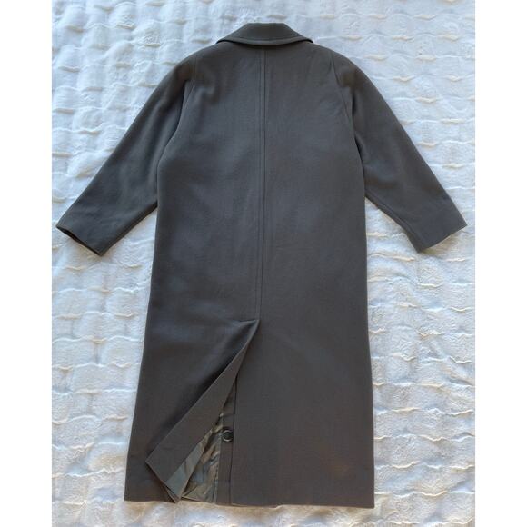 🔥VTG 90s Union Made Jones New York Double Breasted Wool Overcoat Old Money M-XL - Picture 7 of 16